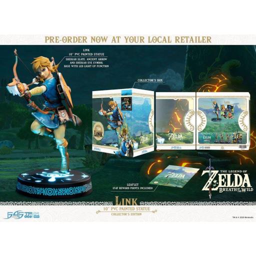 Figura First 4 Figures The Legend of Zelda Breath of the Wild Link Collectors Edition 26 cm