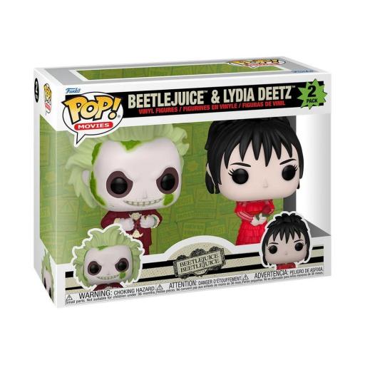 Pack 2 Figuras Funko Pop! Beetlejuice Beetlejuice: Beetlejuice y Lydia Deetz 9 cm [1]