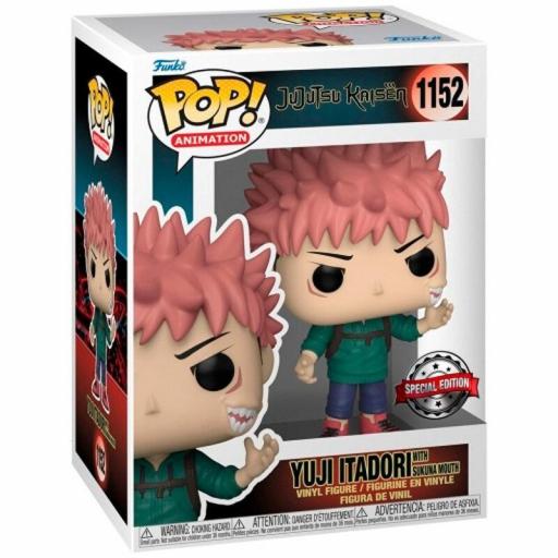 Figura Funko Pop! Jujutsu Yuji Itadori Sukuna Mouth Special Edition 9 cm [2]