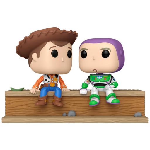 Figura Funko Pop! Moment Disney Pixar Toy Story Woody y Buzz 12 cm
