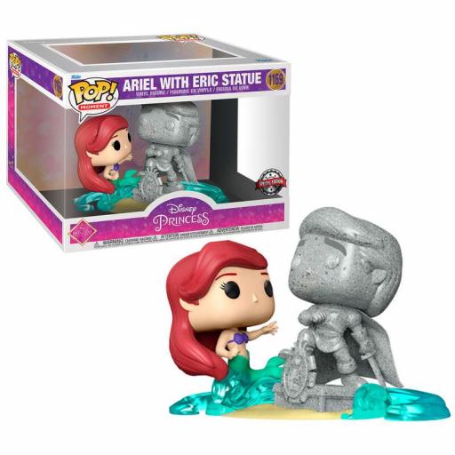 Figura Funko Pop! Moments La Sirenita Ariel con estatua Eric 10 cm [1]