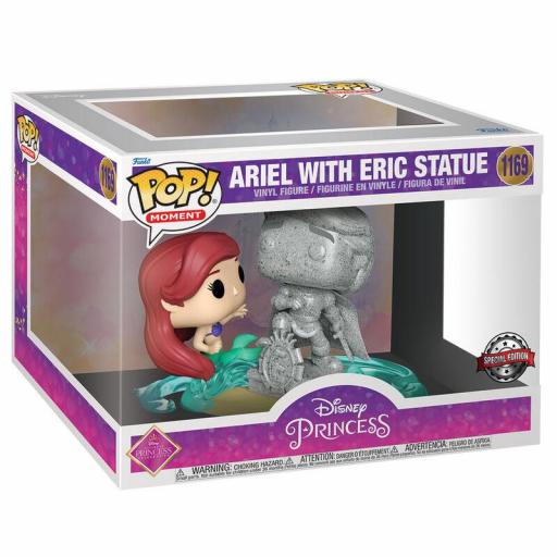 Figura Funko Pop! Moments La Sirenita Ariel con estatua Eric 10 cm [2]