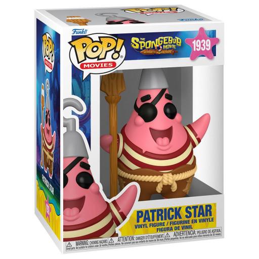 Figura Funko Pop! Movies Bob Esponja Patricio Pirata 9 cm [3]