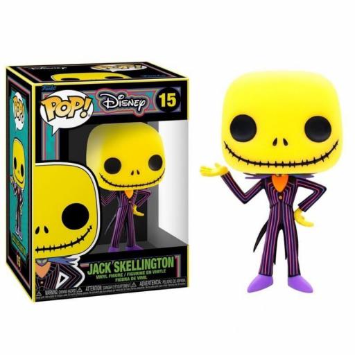 Figura Funko Pop! Pesadilla Antes de Navidad Jack Black Light Disney 9 cm [1]
