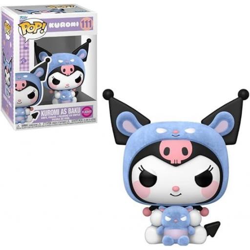 Figura Funko Pop! Sanrio Kuromi como Baku Flocked 9 cm [2]