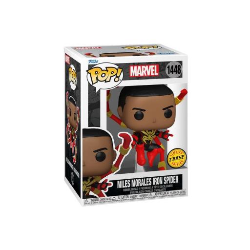Figura Funko Pop! Spider-Man Miles Morales Iron Spider (Chase Aleatorio) 9 cm [4]