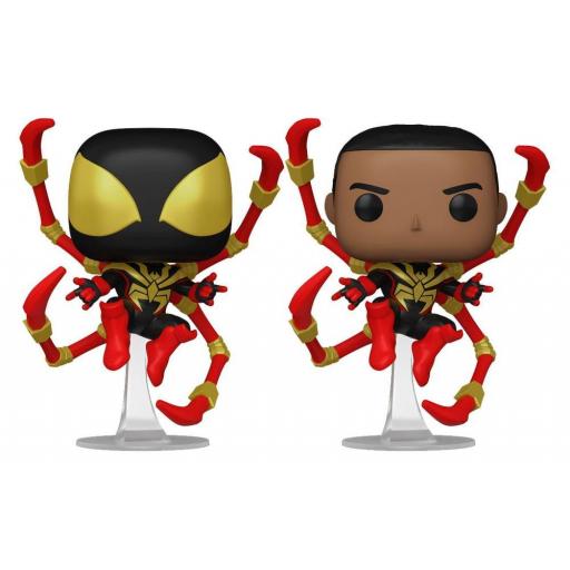 Figura Funko Pop! Spider-Man Miles Morales Iron Spider (Chase Aleatorio) 9 cm