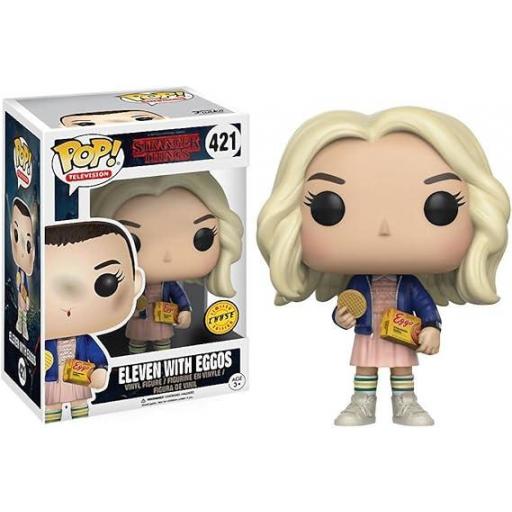 Figura Funko Pop! Stranger Things Eleven Eggos (Opción Chase) 9 cm [2]