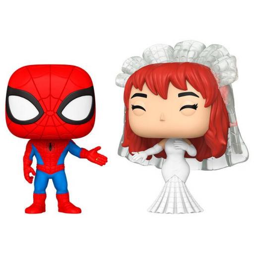 Figura Funko Pop! Superhero Couples Spider-Man & Mary Jane 9 cm [2]