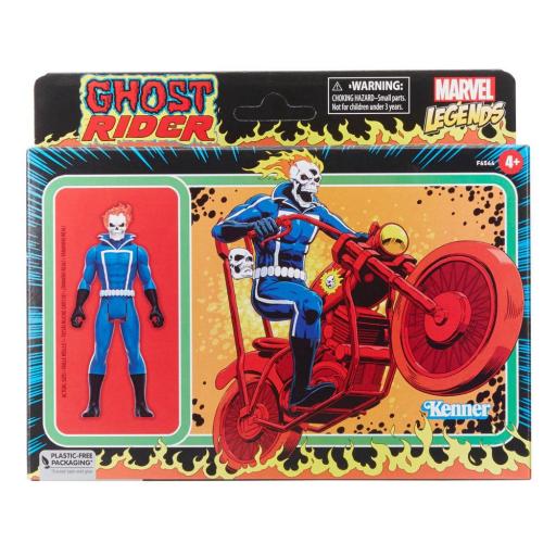 Figura Ghost Rider con moto Marvel Legends Retro Hasbro 10 cm [6]