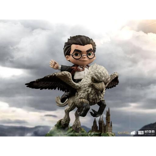 Figura Harry Potter y BuckBeak Iron Studios 16 cm