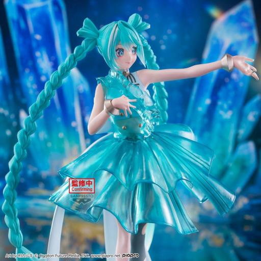 Figura Hatsune Miku Evolve Clearluxe Emerald Gem Banpresto 28 cm [4]