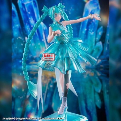 Figura Hatsune Miku Evolve Clearluxe Emerald Gem Banpresto 28 cm [3]