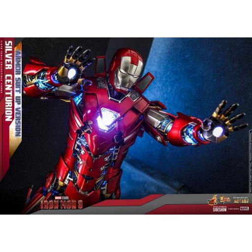 Figura Iron Man 3 Movie Masterpiece Silver Centurion Hot Toys 32 cm [1]