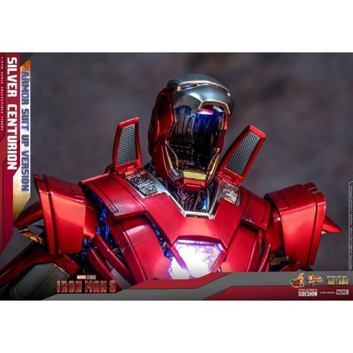 Figura Iron Man 3 Movie Masterpiece Silver Centurion Hot Toys 32 cm [5]