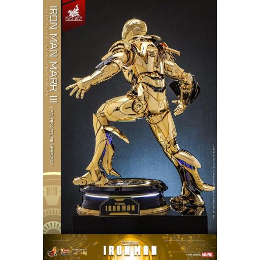 Figura Iron Man Mark III Gold Version Exclusive Marvel Hot Toys 33 cm [5]
