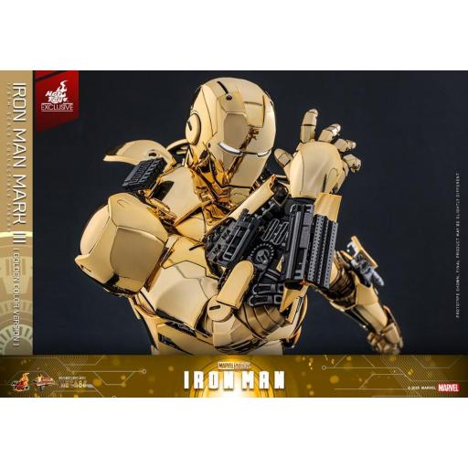 Figura Iron Man Mark III Gold Version Exclusive Marvel Hot Toys 33 cm [1]