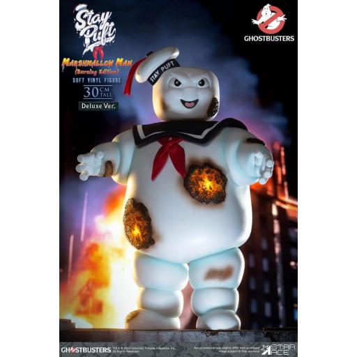 Figura Los Cazafantasmas Marshmallow Man Burnign Edition Deluxe Version 30 cm