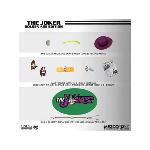 Figura Marvel DC Comics Batman Joker Golden Age Edition Mezco Toyz 17 cm [6]