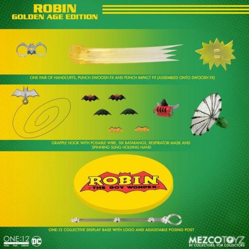 Figura Marvel DC Comics Batman Robin Golden Age Edition Mezco Toyz 16 cm [3]