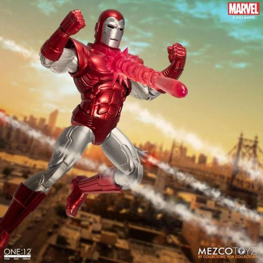 Figura Marvel Iron Man Silver Centurion Edition Mezco Toyz 16 cm [3]