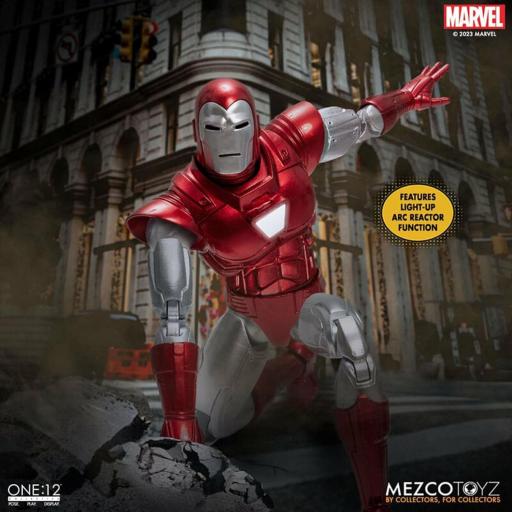 Figura Marvel Iron Man Silver Centurion Edition Mezco Toyz 16 cm [2]