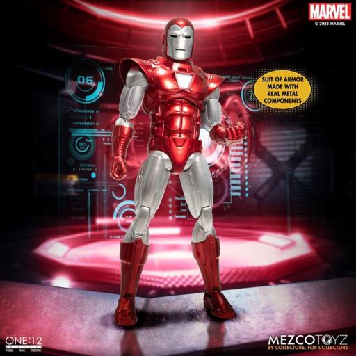 Figura Marvel Iron Man Silver Centurion Edition Mezco Toyz 16 cm [0]