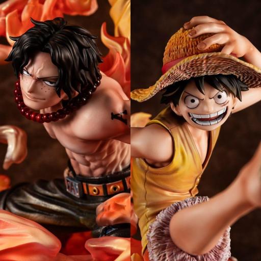 Figura Megahouse One Piece P.O.P Luffy & Ace Bond between brothers 20th Limited Ver. 25 cm [3]