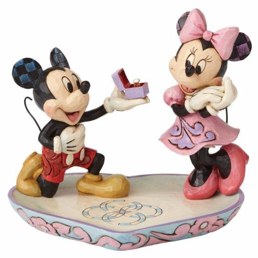 Figura Mickey & Minnie Pedida de Mano Disney Enesco 15 cm [1]