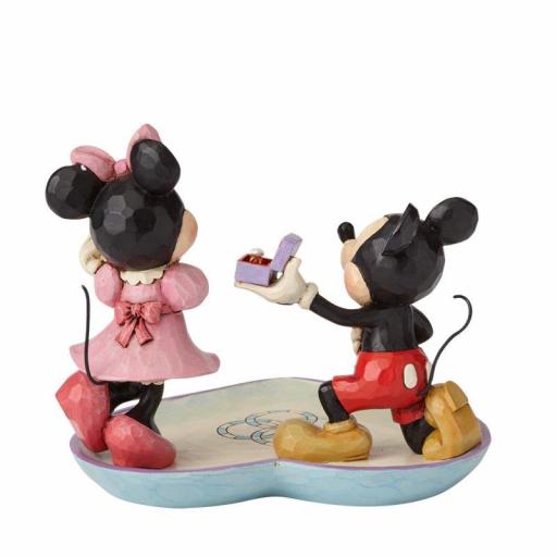 Figura Mickey & Minnie Pedida de Mano Disney Enesco 15 cm [4]