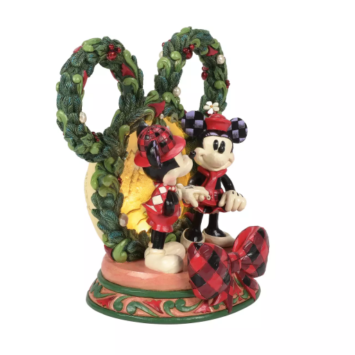 Figura Mickey Mouse & Minnie Navidad Mágica Disney Enesco 19 cm [2]