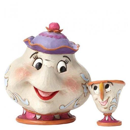 Figura Mrs. Potts y Chip La Bella y Bestia Enesco 10 cm [0]