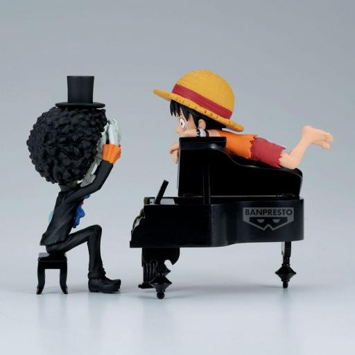 Figura One Piece Luffy & Brook Log Stories Banpresto 8 cm [3]