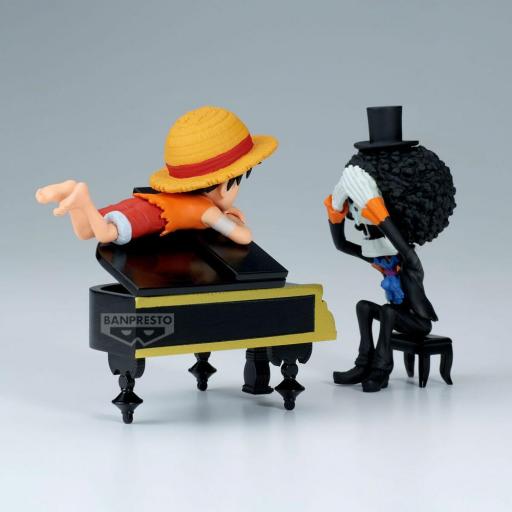 Figura One Piece Luffy & Brook Log Stories Banpresto 8 cm [4]