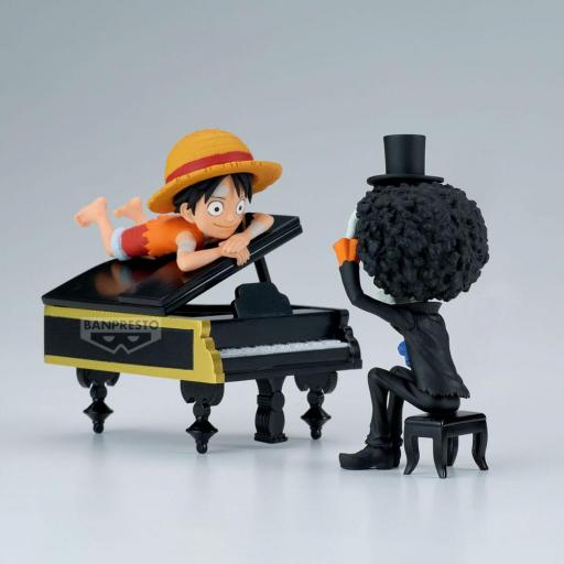 Figura One Piece Luffy & Brook Log Stories Banpresto 8 cm [2]