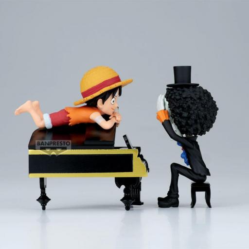 Figura One Piece Luffy & Brook Log Stories Banpresto 8 cm [1]