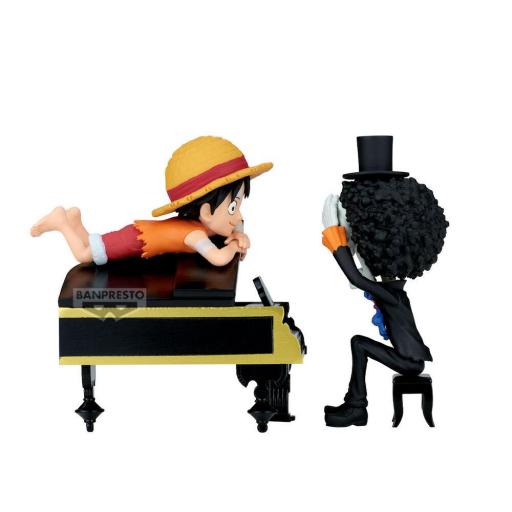 Figura One Piece Luffy & Brook Log Stories Banpresto 8 cm [0]