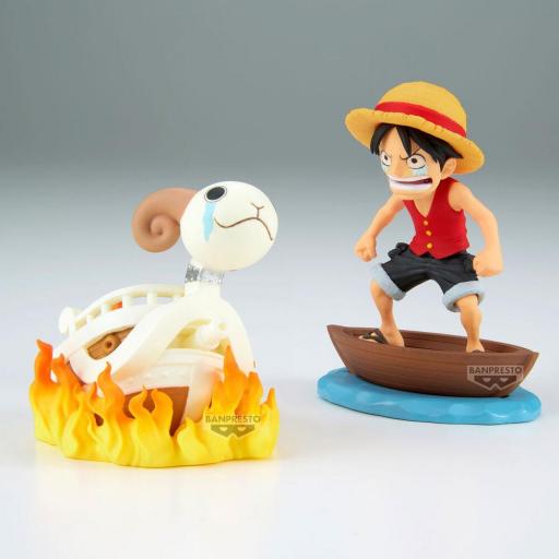 Figura One Piece Luffy & Going Merry Log Stories Banpresto 8 cm [1]