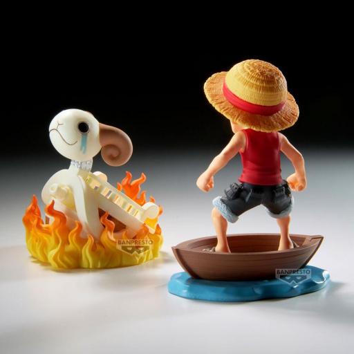 Figura One Piece Luffy & Going Merry Log Stories Banpresto 8 cm [2]