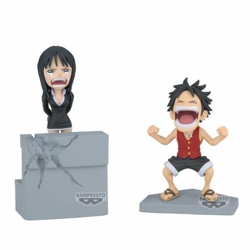 Figura One Piece Luffy & Robin WCF Log Stories Banpresto 10 cm
