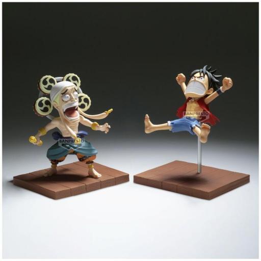 Figura One Piece Monkey D. Luffy & Enel WCF Log Stories Banpresto 7 cm [4]