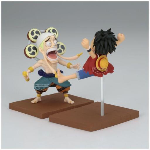 Figura One Piece Monkey D. Luffy & Enel WCF Log Stories Banpresto 7 cm [3]
