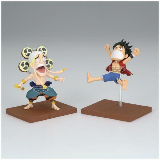 Figura One Piece Monkey D. Luffy & Enel WCF Log Stories Banpresto 7 cm [1]