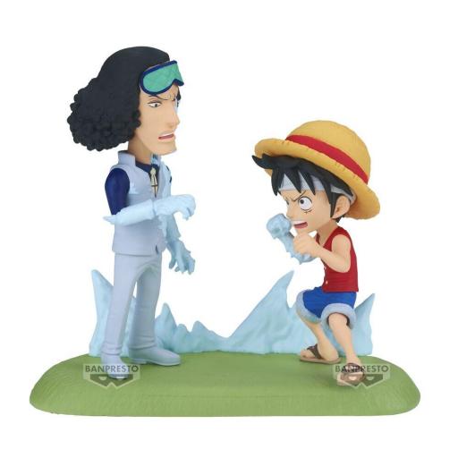Figura One Piece Monkey D. Luffy VS Kuzan WCF Log Stories Banpresto 9 cm