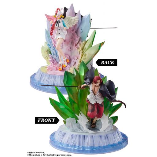 Figura One Piece Shanks & Uta Extra Battle Red FiguartsZero Tamashii 24 cm