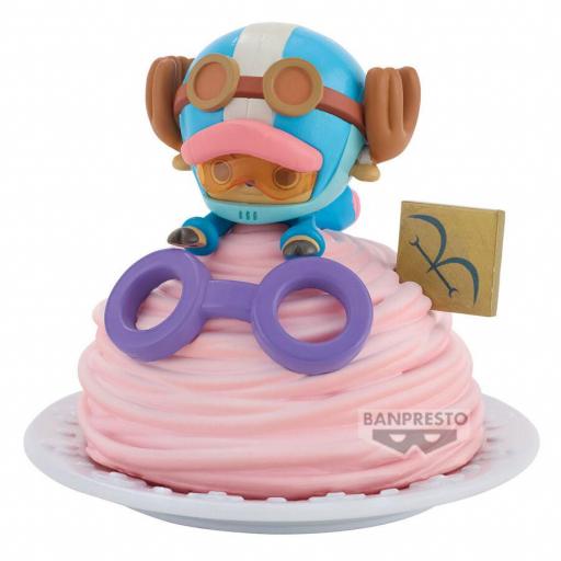 Figura One Piece Tony Tony Chopper Paldoce Ver.B Pink Cake Banpresto 6 cm