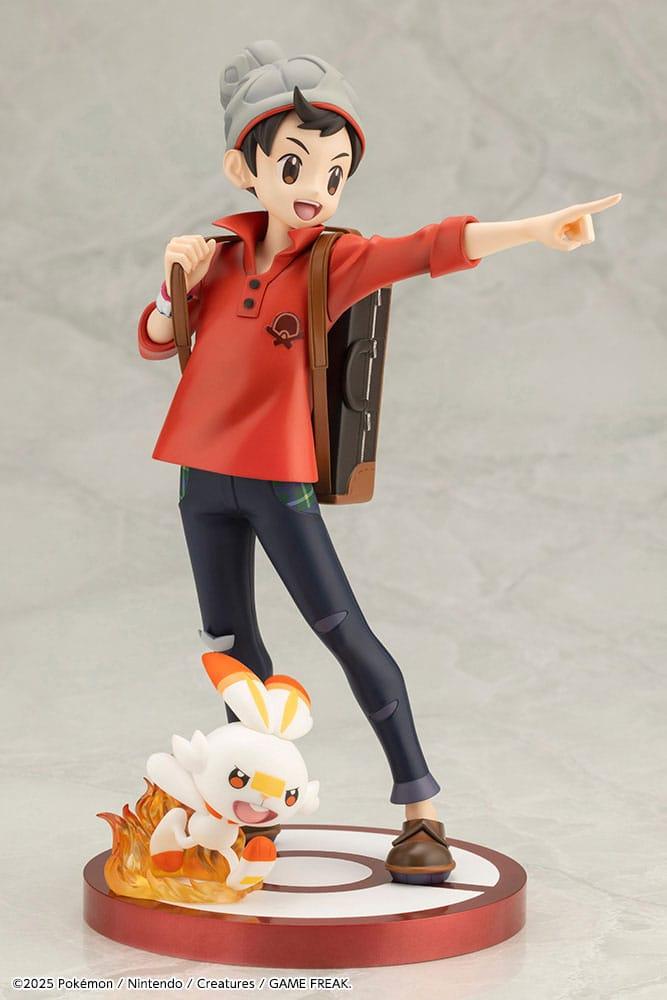 Figura Pokémon Victor & Scorbunny ARTFXJ Kotobukiya 21 cm