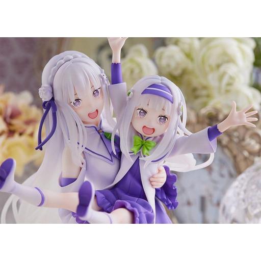 Figura ReZero Ram & Childhood Emilia Sega 24 cm 