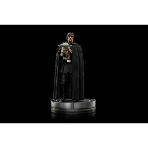 Figura Star Wars The Mandalorian Luke Skywalker y Grogu Iron Studios 21 cm [1]