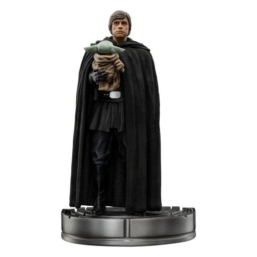 Figura Star Wars The Mandalorian Luke Skywalker y Grogu Iron Studios 21 cm [0]